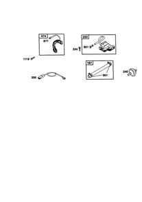 Armature Diagram and Parts List for 198707-0141  Briggs and Stratton Engine